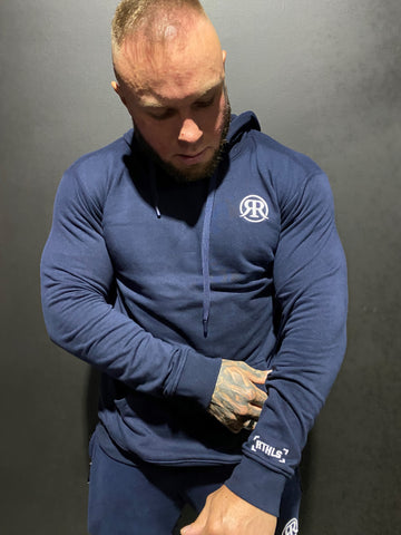 RUTHLESS.CO LION TEAM HOODIES - NAVY/WHITE