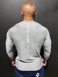 RUTHLESS.CO - LITE-FIT LONGSLEEVES- HEATHER WHITE