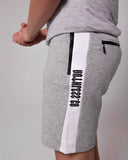 RUTHLESS.CO CONFIDENTIAL FRENCH TERRY FLEECE SHORTS GREY/WHITE