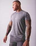 RUTHLESS.CO - LITE-FIT Tech Tees -Silver/Grey