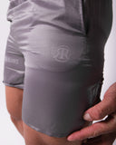 RUTHLESS.CO - LITE-FIT TECH ULTRALIGHT SPLIT LINER SHORTS - Reflective Silver Surfer