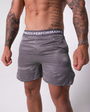 RUTHLESS.CO - LITE-FIT TECH ULTRALIGHT SPLIT LINER SHORTS - Reflective Silver Surfer