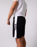 RUTHLESS.CO Confidential FRENCH TERRY FLEECE SHORTS Black/White